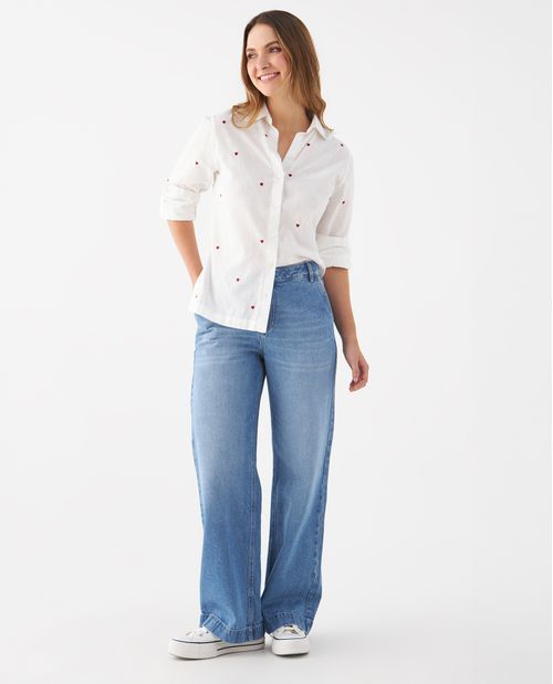 Jean Straight bota recta para mujer