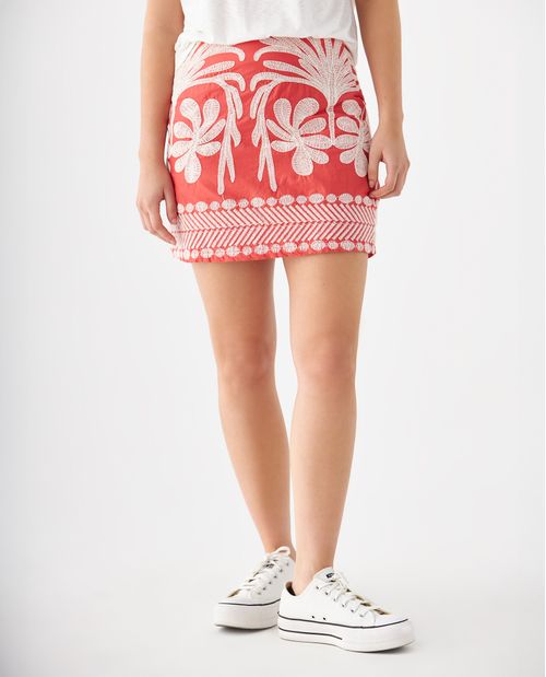 Falda tejida para mujer