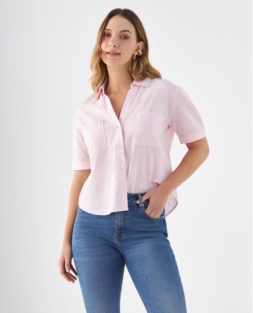 Camisa manga corta para mujer