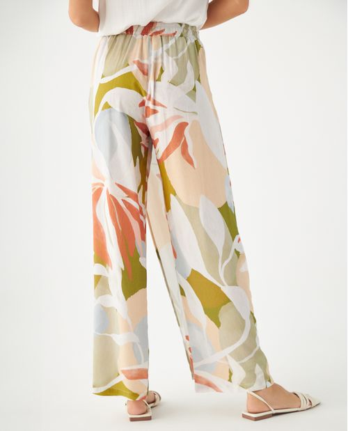 Pantalón con tapa delantera para mujer