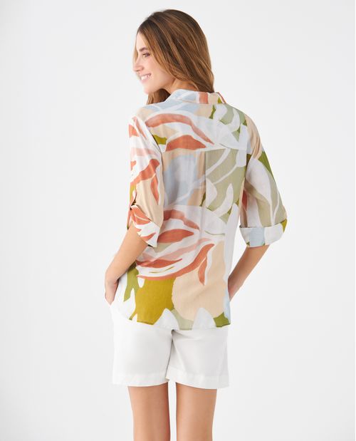Camisa manga 3/4 para mujer