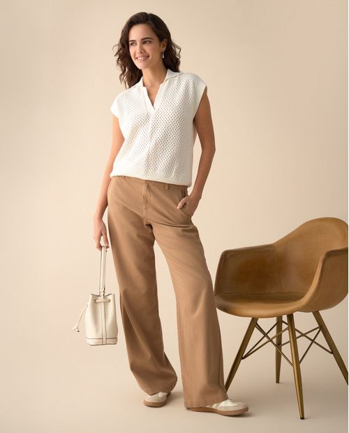 Pantalón de bota recta para mujer