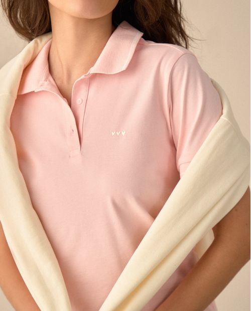 Camiseta polo con mini print