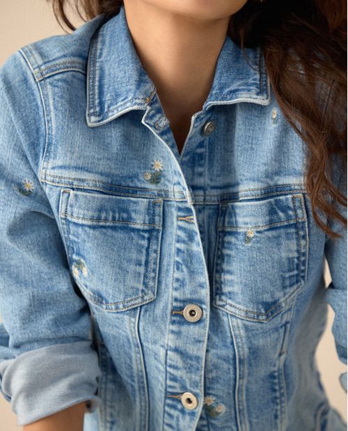Chaqueta tipo Trucker para mujer