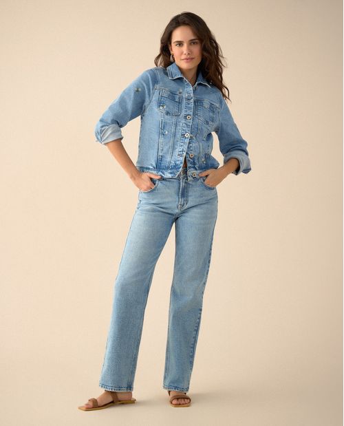 Jean Straight bota recta para mujer