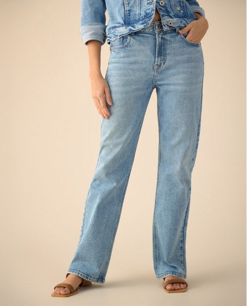 Jean Straight bota recta para mujer