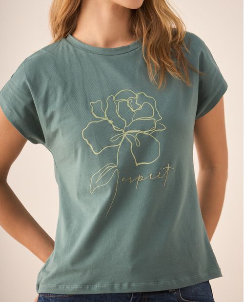 Camiseta básica manga corta para mujer