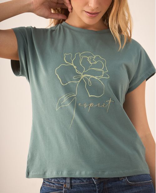 Camiseta básica manga corta para mujer