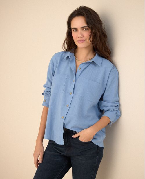 Camisa manga larga para mujer
