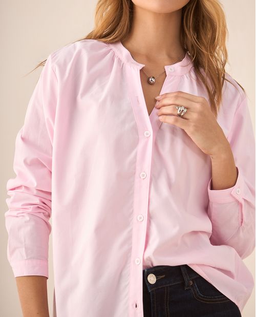 Camisa de cuello neru para mujer