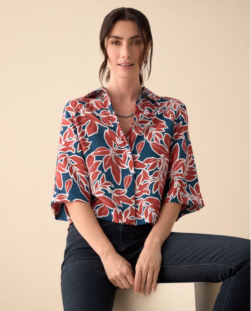 Camisa manga 3/4 para mujer