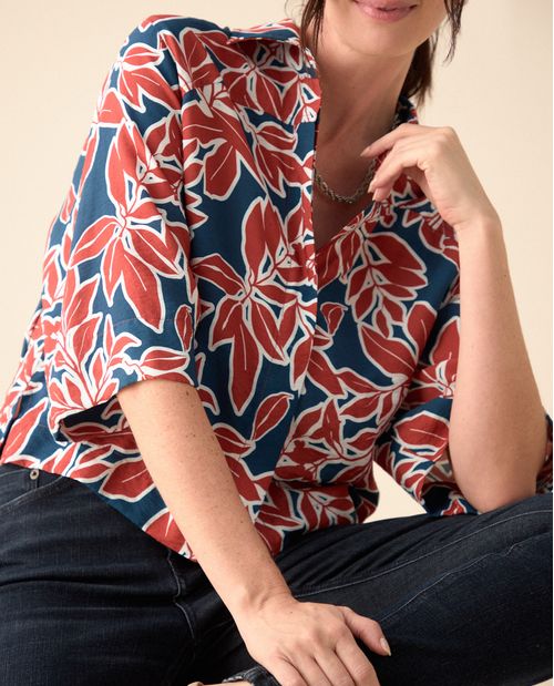 Camisa manga 3/4 para mujer