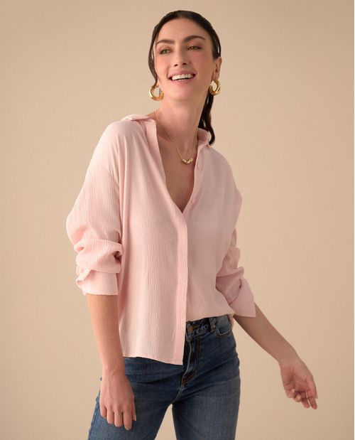 Camisa con mini bordado ESPRIT para mujer