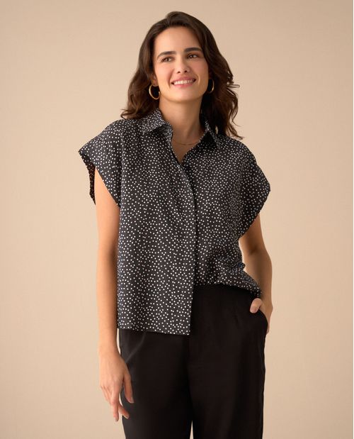 Camisa manga sisa para mujer