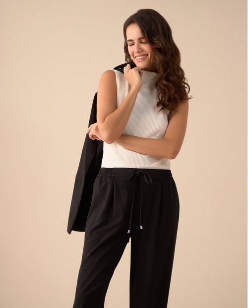 Camiseta en rib para mujer