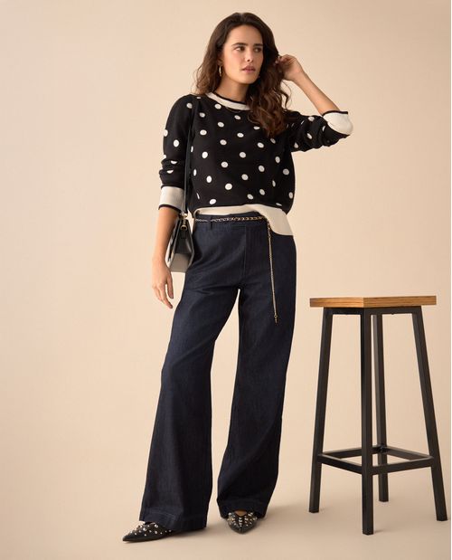 Jean Straight tono medio para mujer