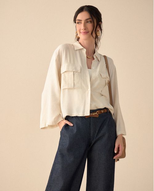 Camisa de silueta amplia para mujer