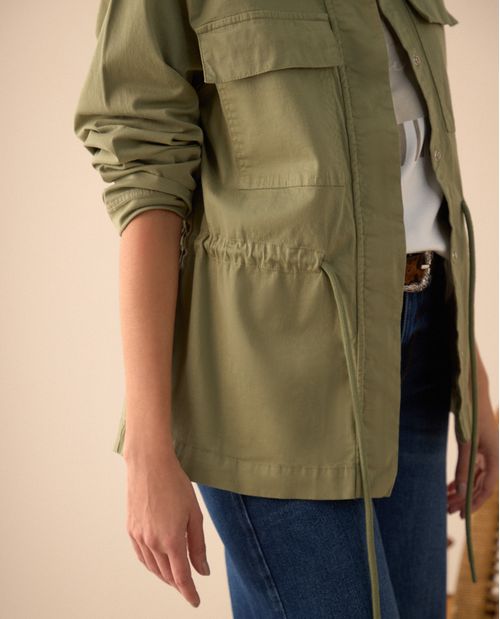Chaqueta de diseño abierto para mujer