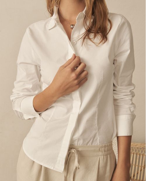 Camisa con cortes en laterales para mujer