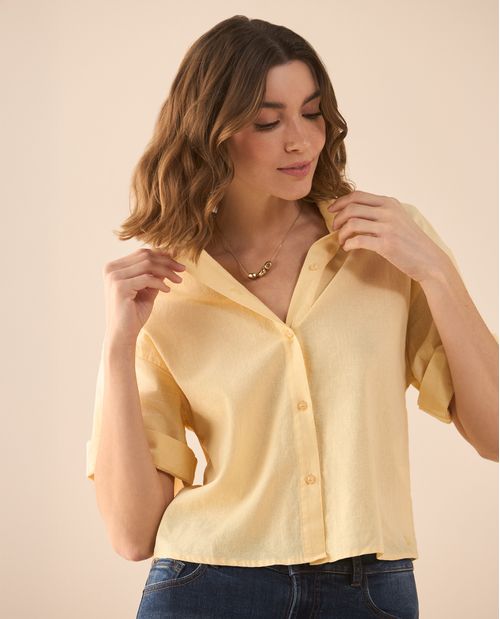 Camisa de manga corta para mujer