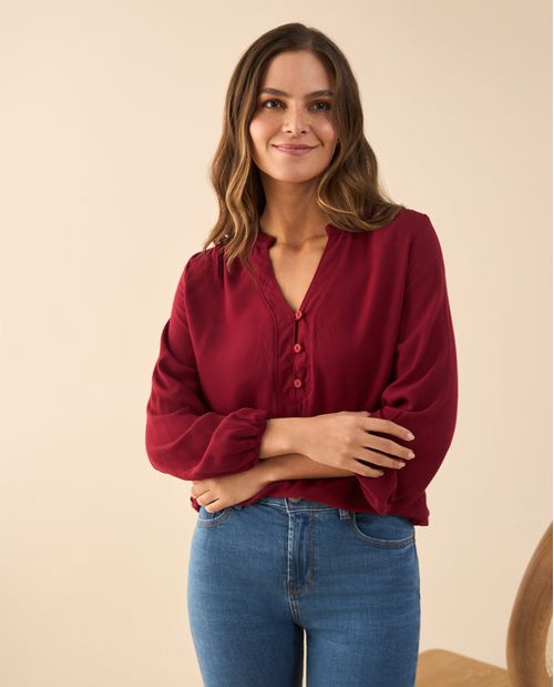 Camisa de manga larga para mujer
