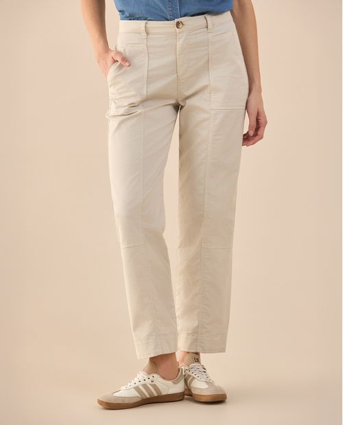 Pantalón con cordón ajustable para mujer
