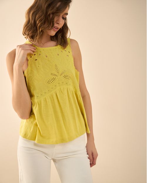 Camisa manga sisa para mujer