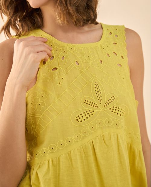 Camisa manga sisa para mujer