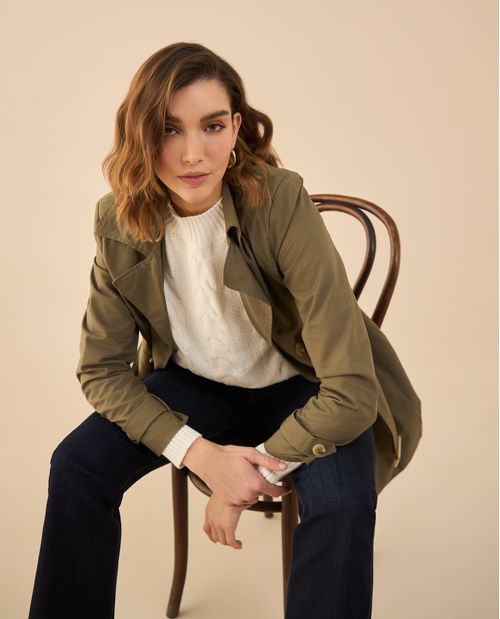 Chaqueta tipo abrigo para mujer