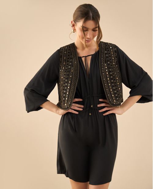 Chaqueta tipo chaleco para mujer