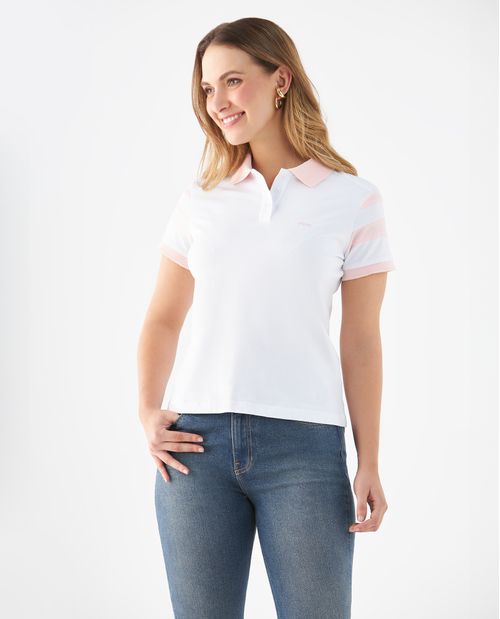 Camiseta tipo polo para mujer