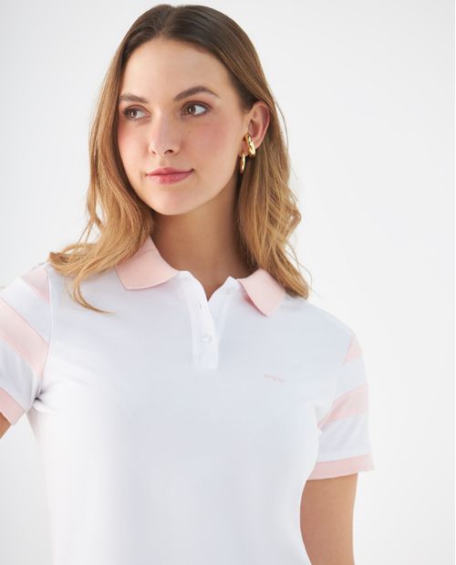 Camiseta tipo polo para mujer