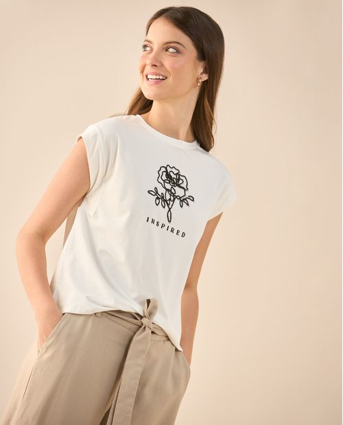 Camiseta estampada para mujer