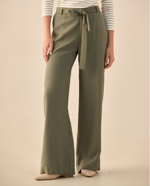 Pantalón con elástico posterior para mujer