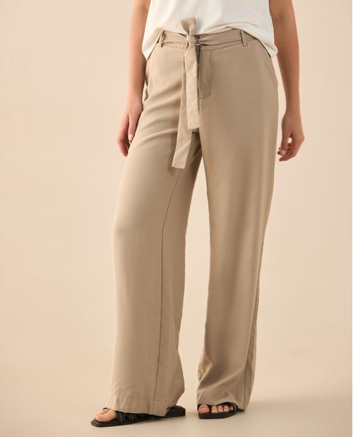 Pantalón con elástico posterior para mujer