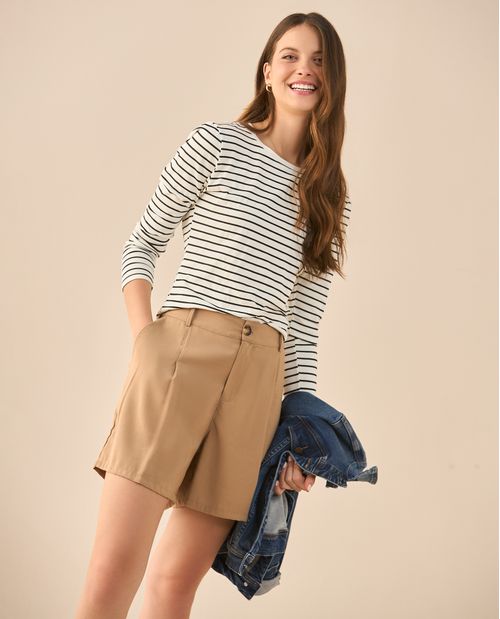 Camiseta a rayas para mujer