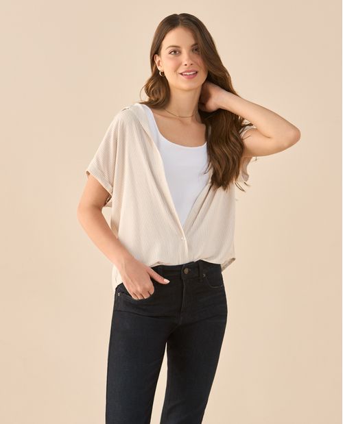 Camisa a rayas para mujer