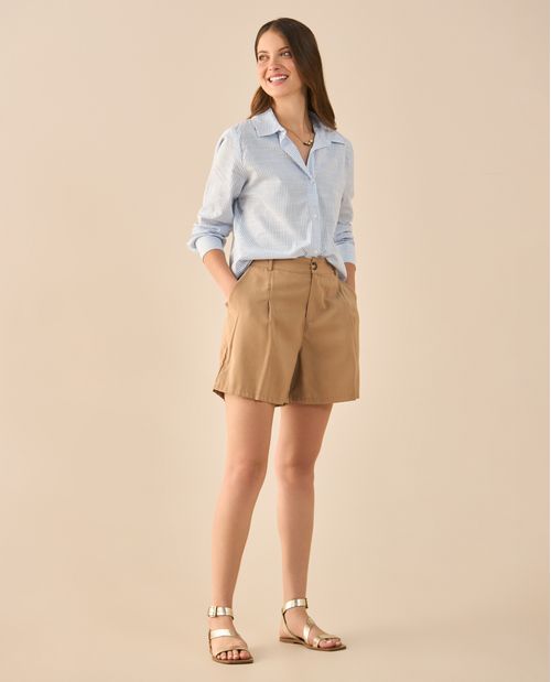 Short clásico con bolsillos para mujer
