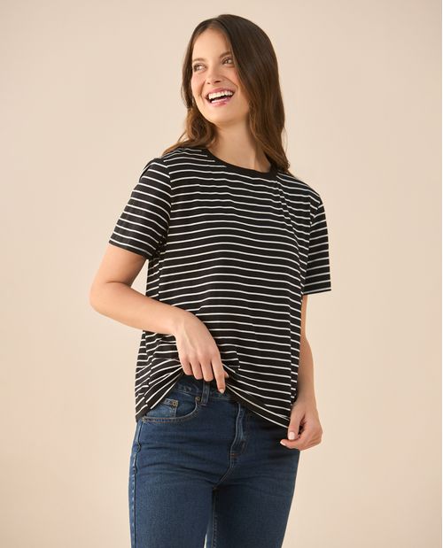 Camiseta a rayas para mujer
