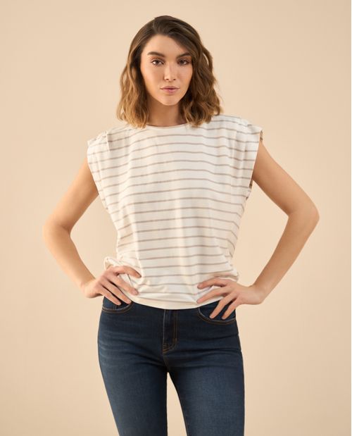 Camiseta a rayas para mujer