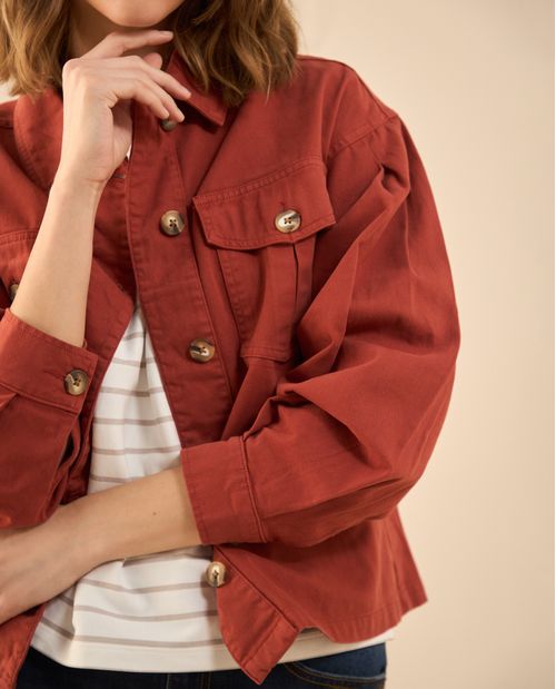 Chaqueta cuello clásico para mujer