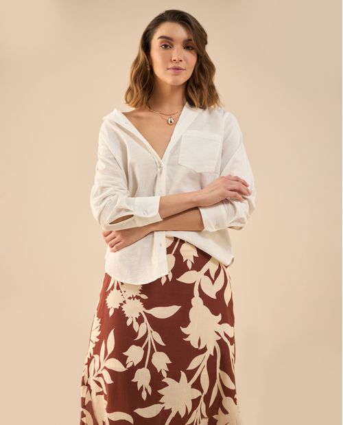 Camisa manga larga para mujer