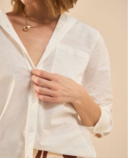 Camisa manga larga para mujer
