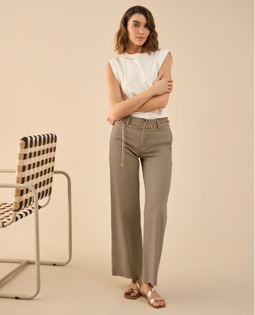 Pantalón elegante bota recta para mujer