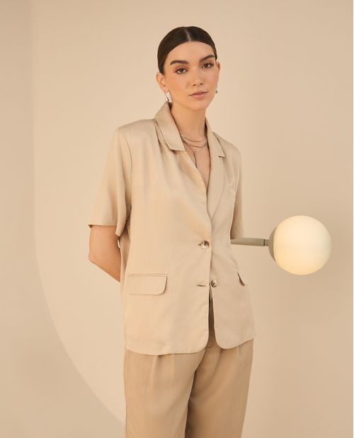 Chaqueta tipo camisa para mujer