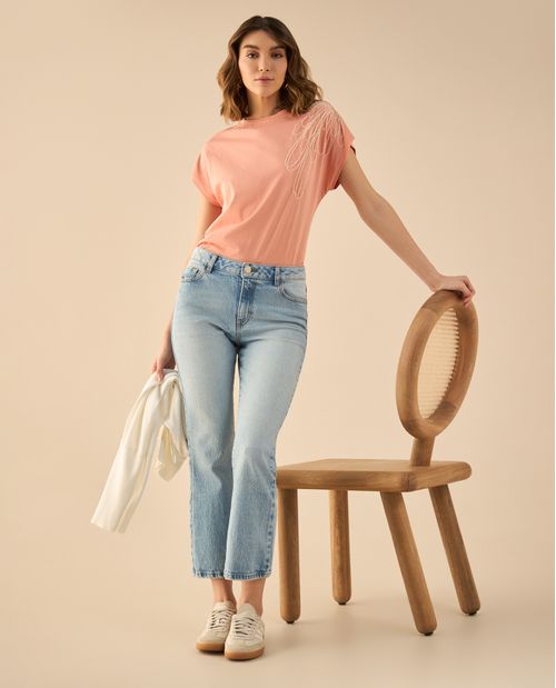 Jean Boot Cut tono claro para mujer