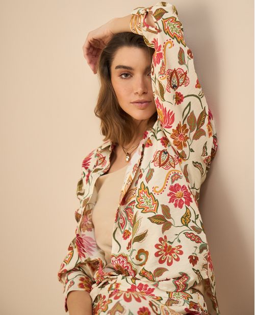 Camisa estampada para mujer