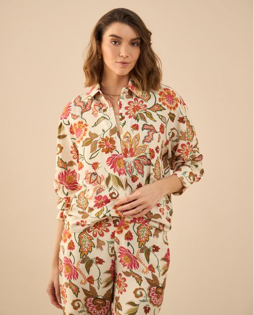Camisa estampada para mujer