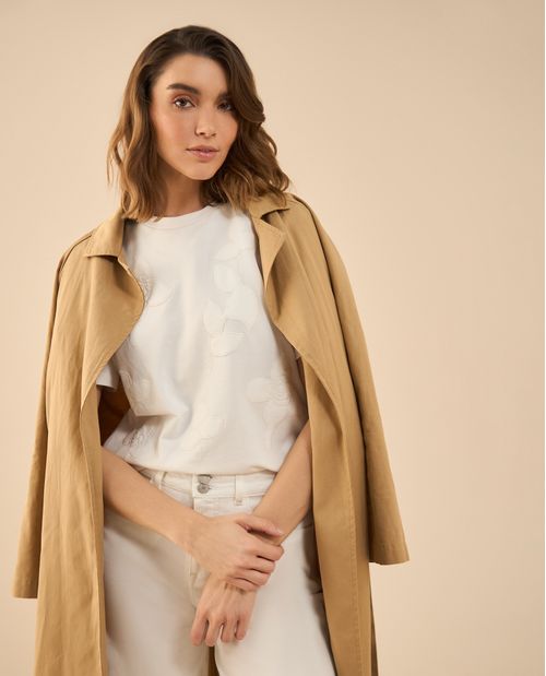 Camiseta básica manga corta para mujer