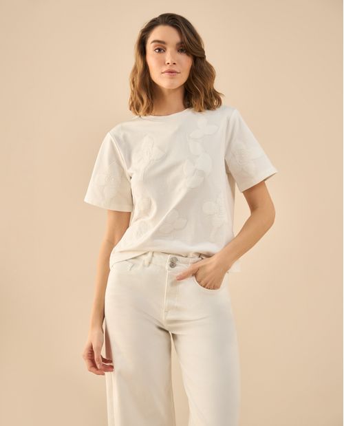 Camiseta básica manga corta para mujer